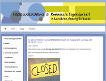 Tablet Screenshot of kreisjugendring-as.de